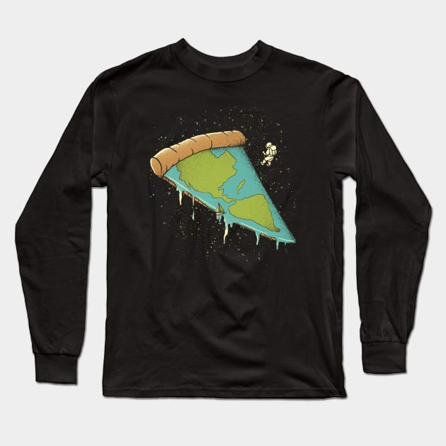 Pizza Earth  by Tobe Fonseca Long Sleeve T-Shirt by Tobe_Fonseca